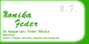 monika feder business card